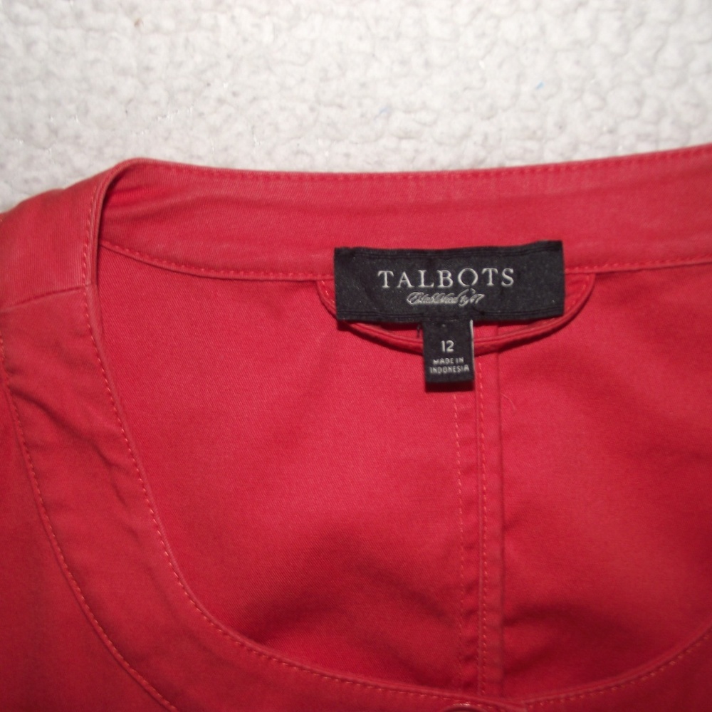 Talbots Cropped Jacket With Ruffle - image 5